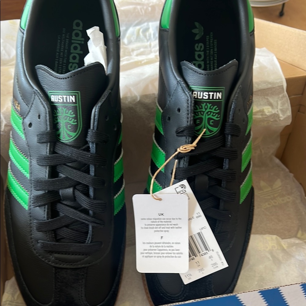 adidas Samba Team Sneakers - Black and White